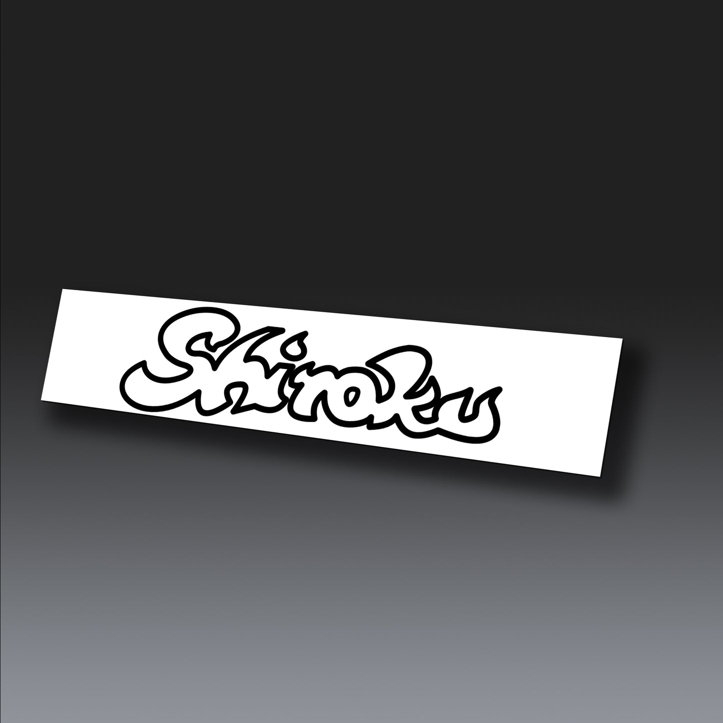 Script Small Decal (Black)