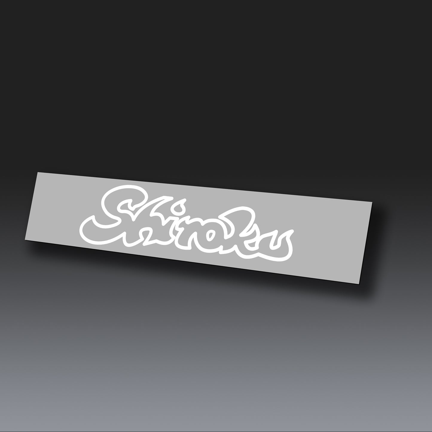 Script Small Decal (White)