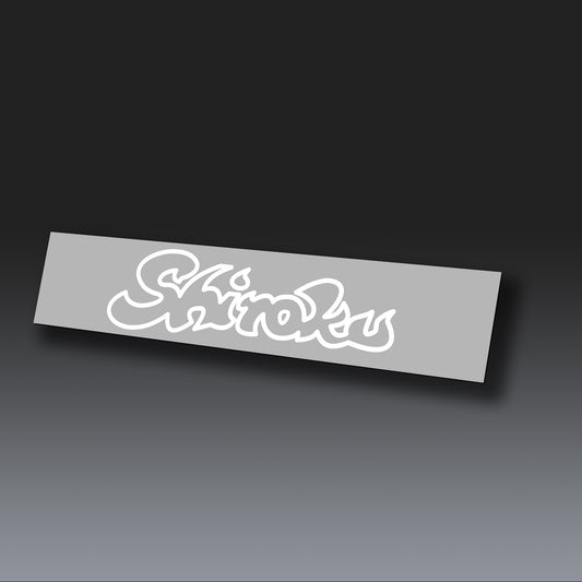 Script Big Decal (White)