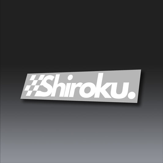 Shiroku Small Decal (White)