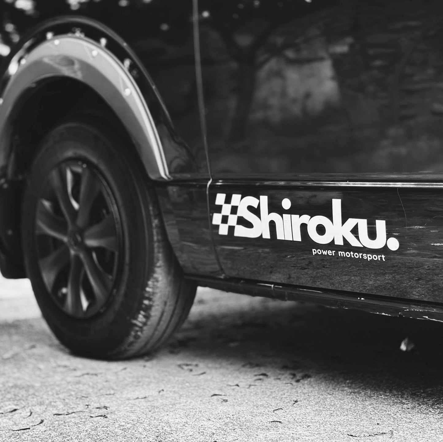 Shiroku Big Decal (White)