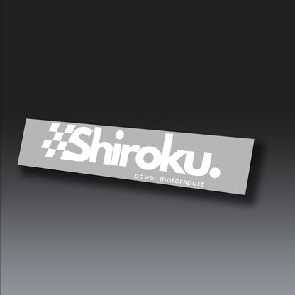 Shiroku Big Decal (White)